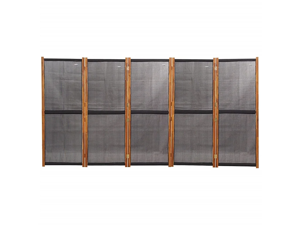 Paravent 5 panneaux Noir 350x180 cm WVGQ1360