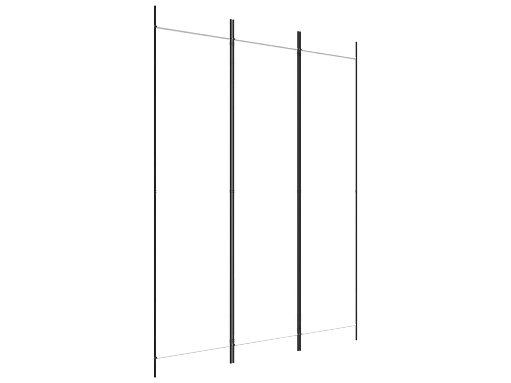 Paravent 3 panneaux Blanc 150x200 cm Tissu WVGQ5274