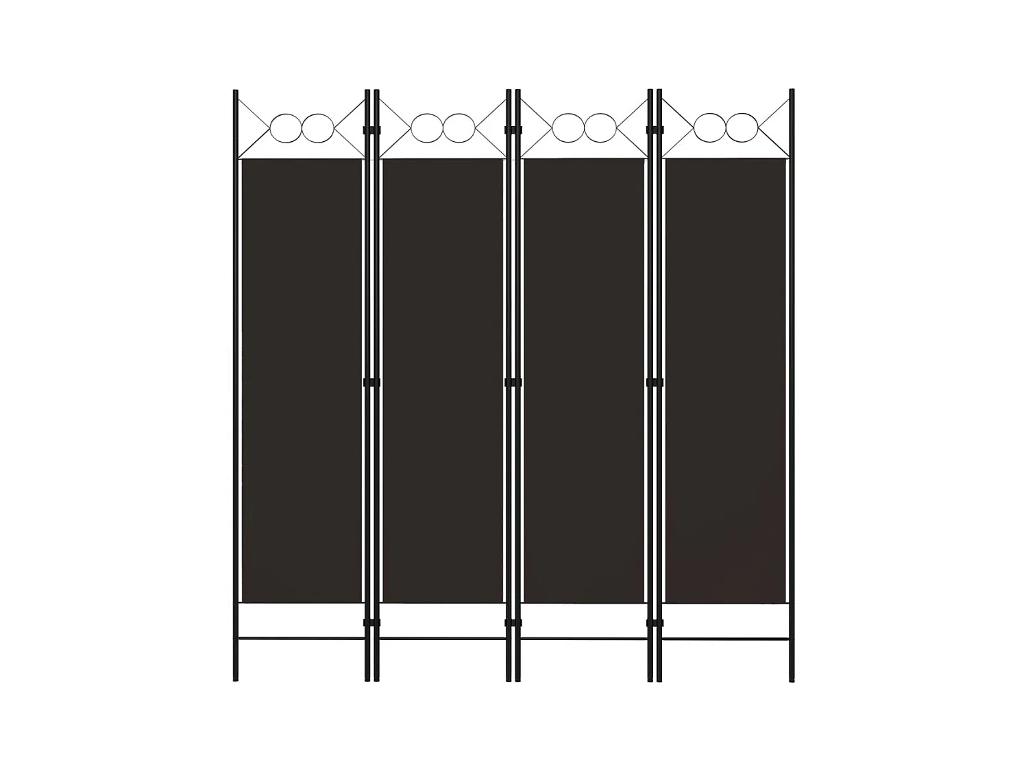 Paravent 4 panneaux Marron 160 x 180 cm WVGQ5930