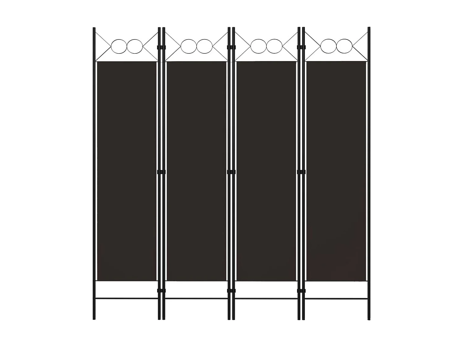 Paravent 4 panneaux Marron 160 x 180 cm WVGQ5930