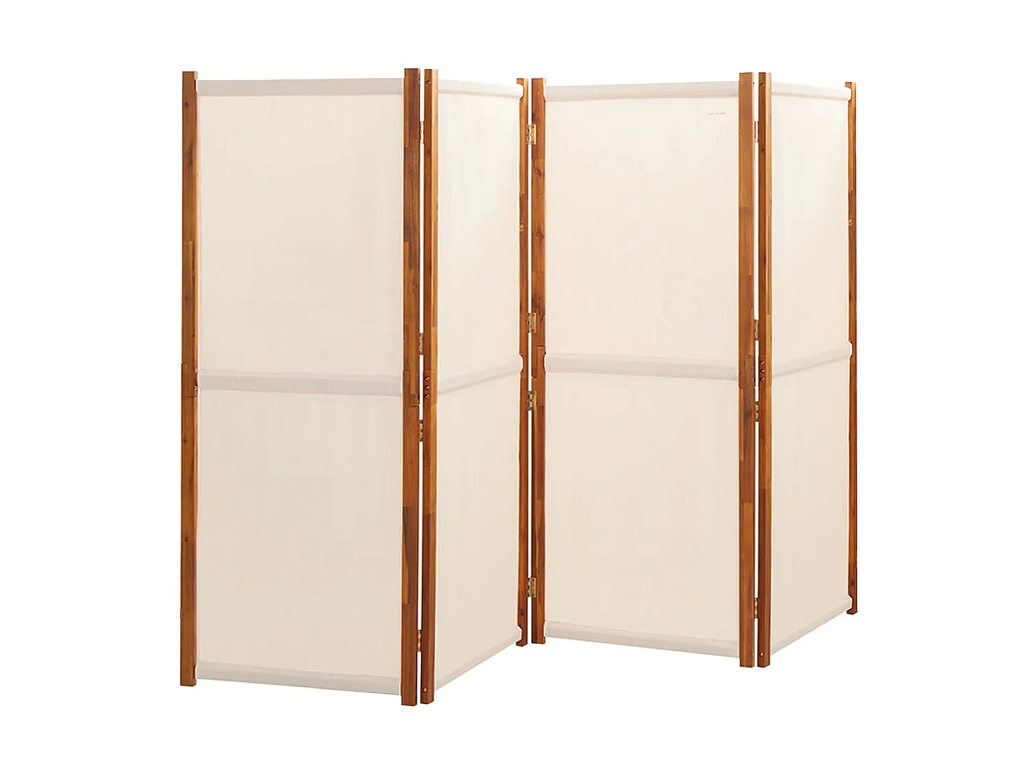 Biombo - Divisória com 4 painéis 280x180 cm branco nata PT689581