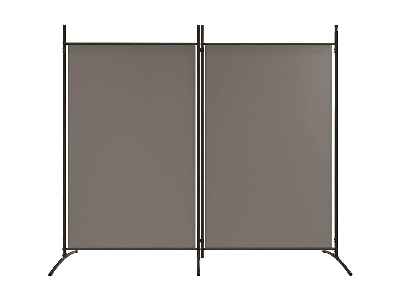 Biombo - Divisória com 2 painéis 175x180 cm tecido antracite PT956463