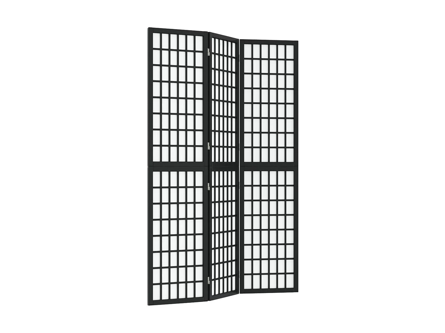 Paravent pliable 3 panneaux 120x170 cm Noir WVGQ2240