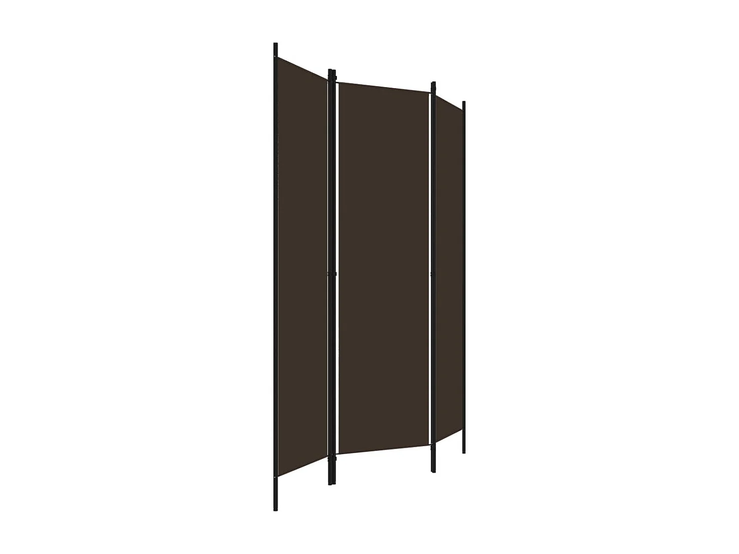 Biombo - Divisória de quarto com 3 painéis 150x180 cm castanho PT959546