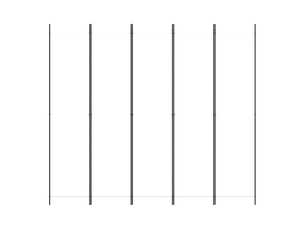Paravent 5 panneaux Blanc 250x220 cm Tissu WVGQ1292