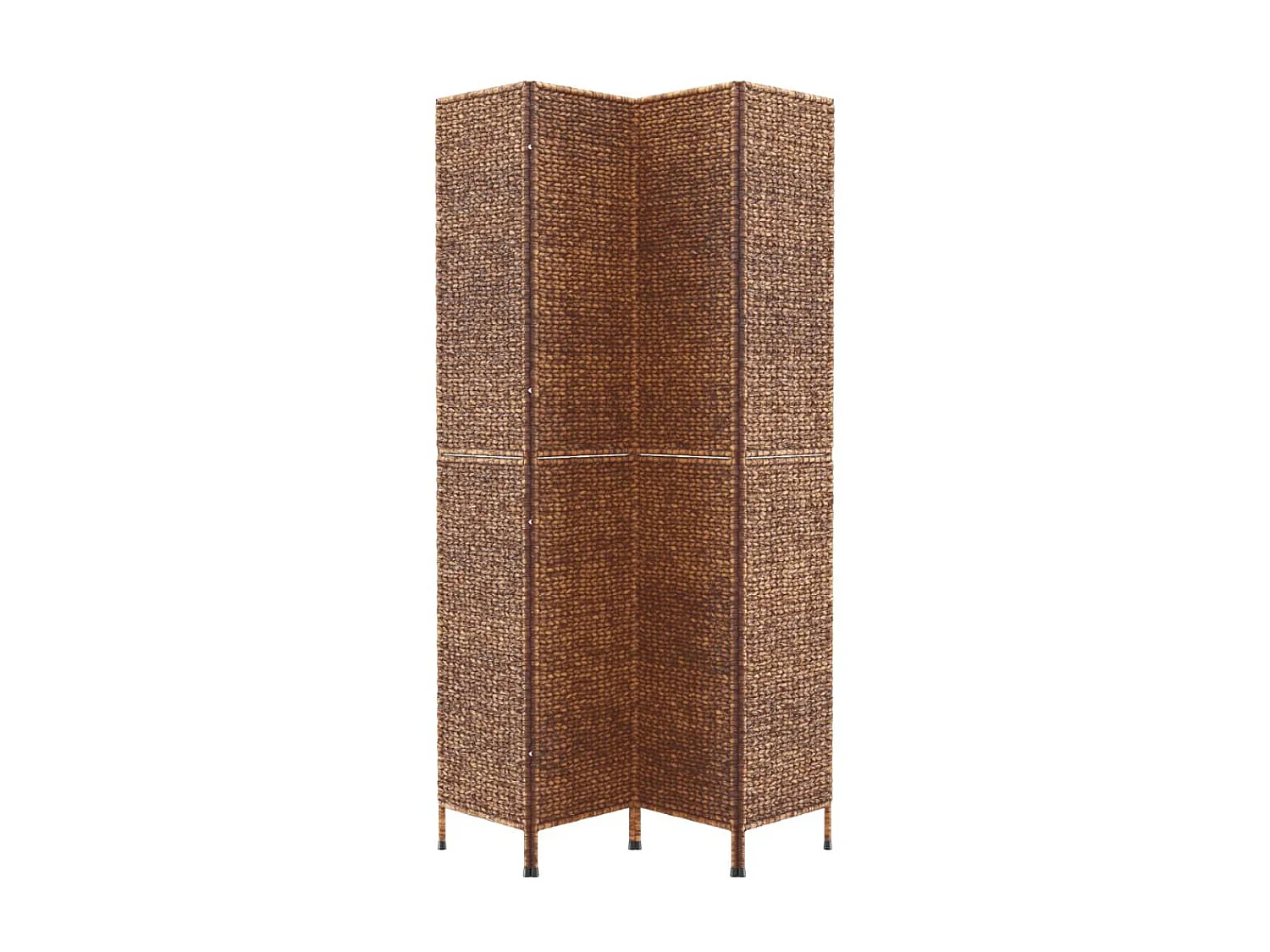 Biombo de 4 painéis 163x180 cm jacinto de água castanho PT534410