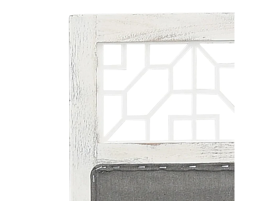 Paravent 6 panneaux Gris 210x165 cm Tissu WVGQ1896