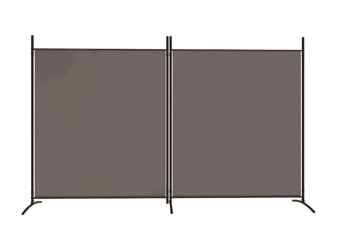 Paravent 2 panneaux Anthracite 348x180 cm Tissu WVGQ7280