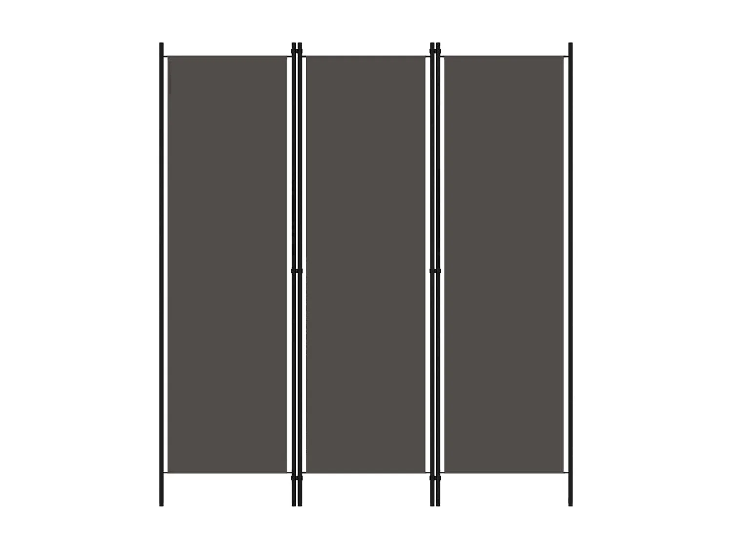 Kamerscherm met 3 panelen 150x180 cm antraciet NL153848