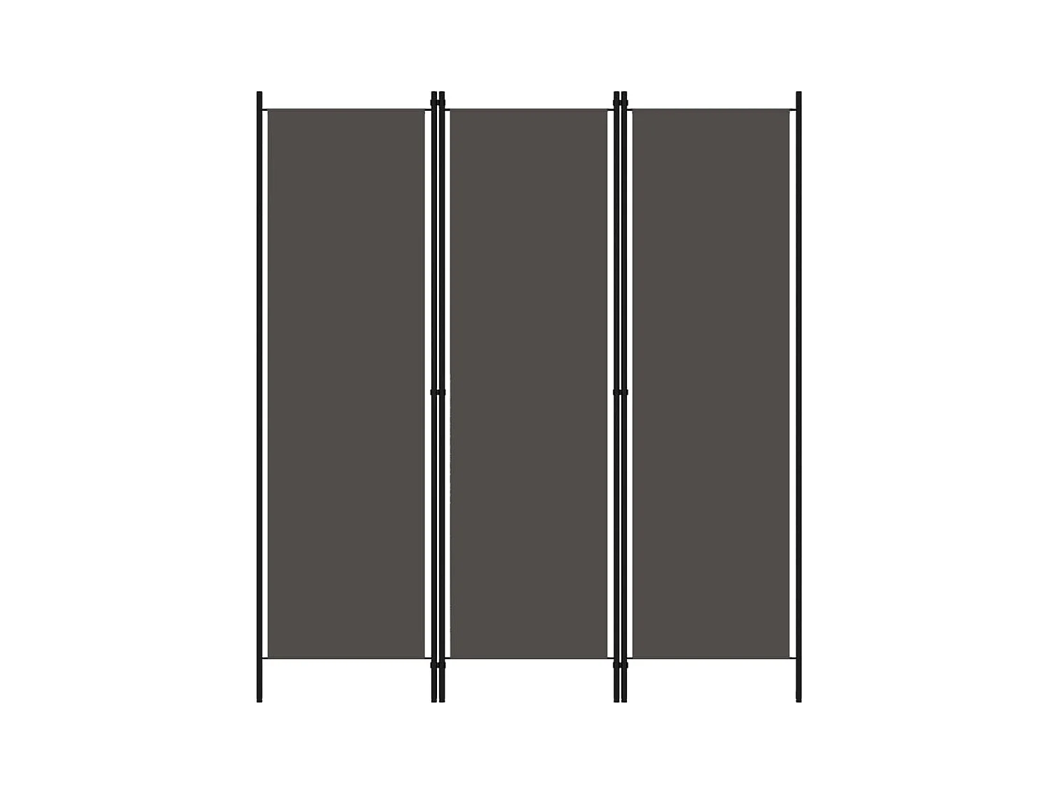 Paravent 3 panneaux Anthracite 150x180 cm  WVGQ6692