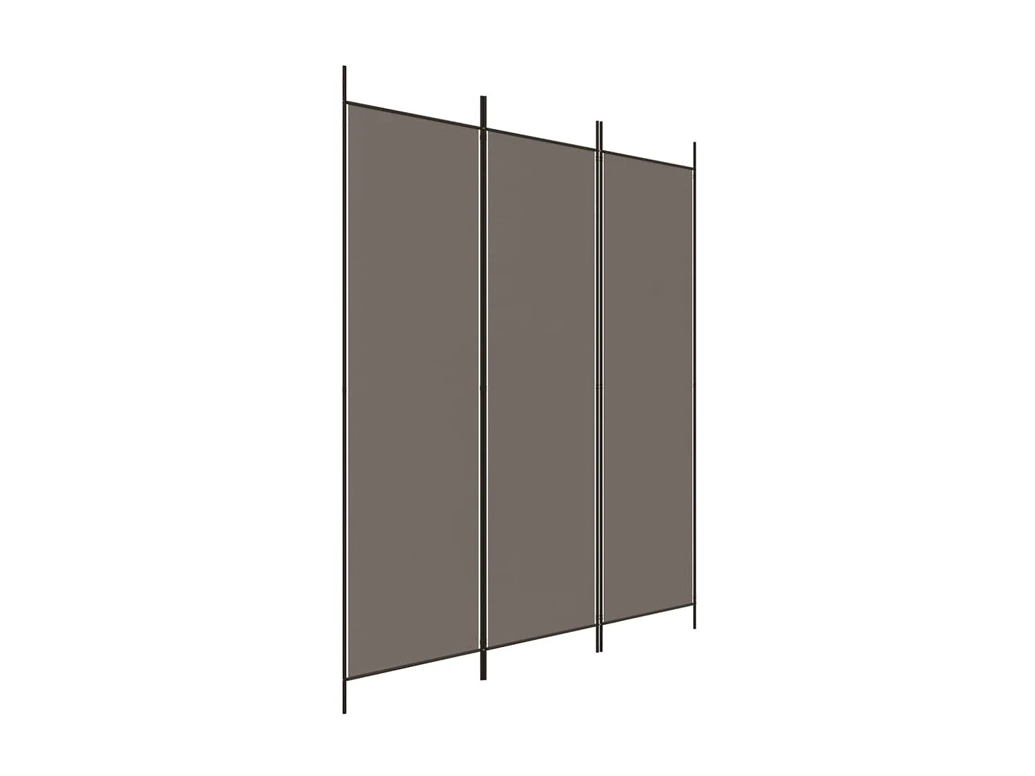 Biombo/Biombo - Divisória com 3 painéis 150x220 cm tecido antracite PT413963