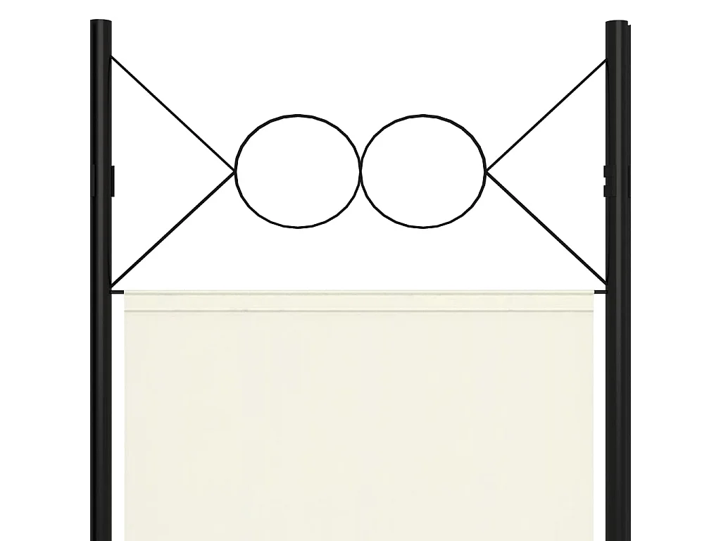 Paravent 6 panneaux Blanc crème 240x180 cm WVGQ3776