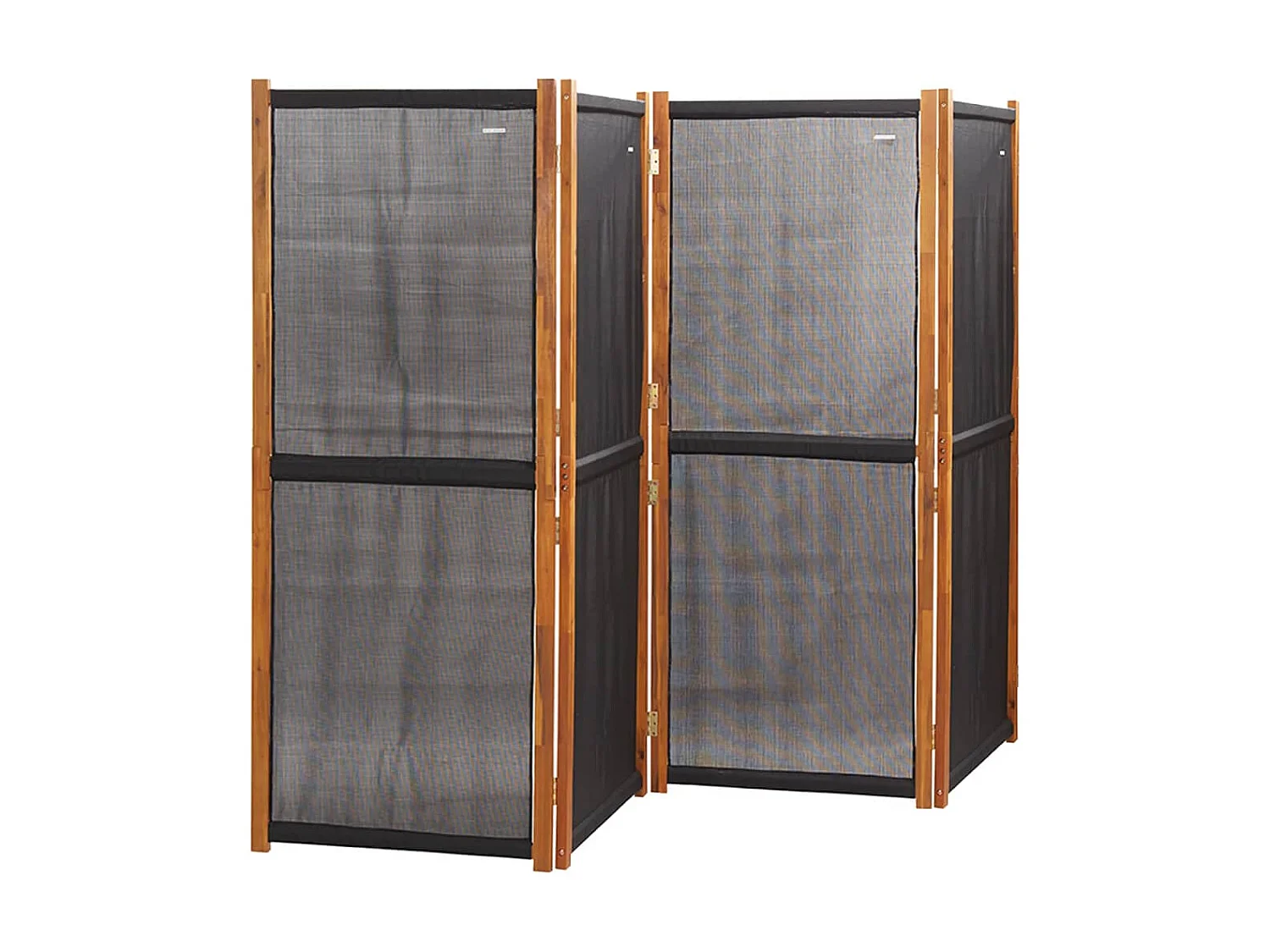 Paravent 4 panneaux Noir 280x180 cm WVGQ5523
