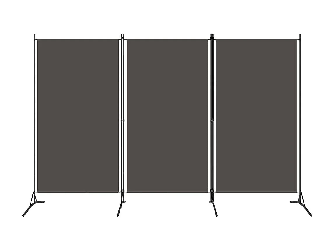 Paravent 3 panneaux Anthracite 260x180 cm  WVGQ5620