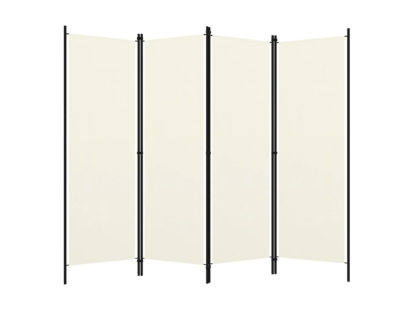 Paravent 4 panneaux Blanc crème 200x180 cm  WVGQ1786