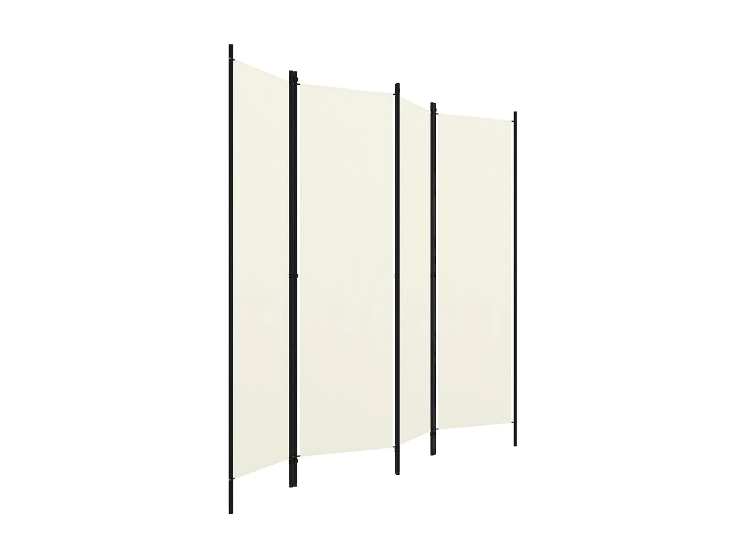 Paravent 4 panneaux Blanc crème 200x180 cm  WVGQ1786