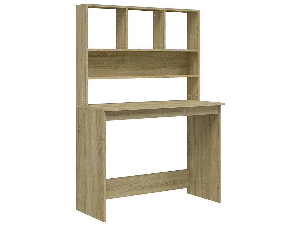Bureau avec étagères Chêne sonoma 102x45x148 cm WVGQ4863