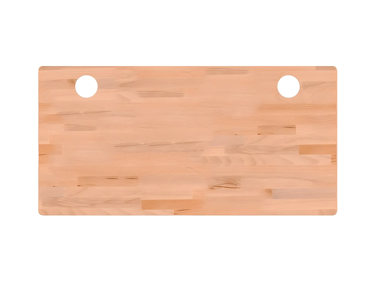 Tablero de escritorio madera maciza de haya 110x55x1,5 cm ES481803