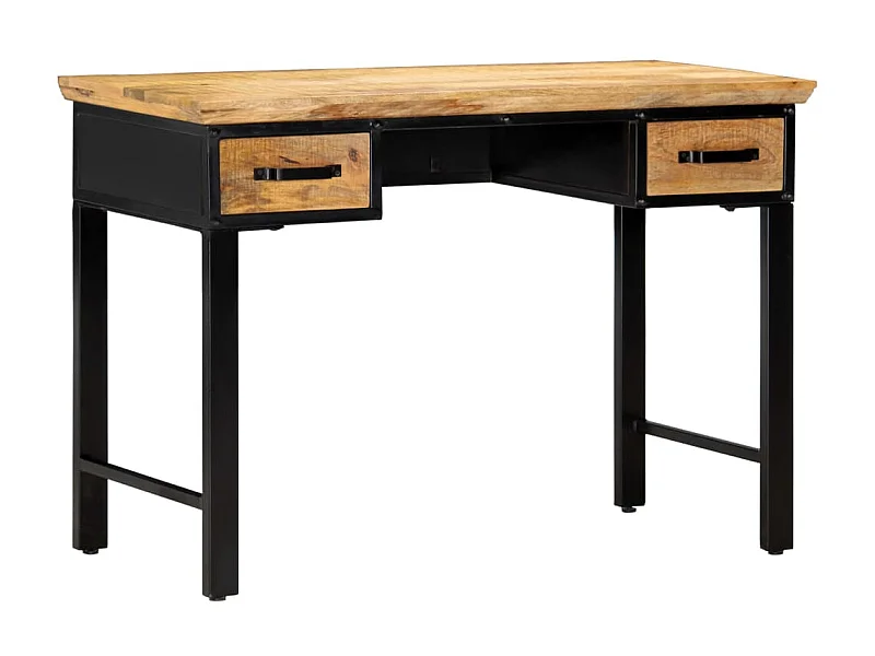 Bureau 110x50x76 cm Bois de manguier massif WVGQ5805