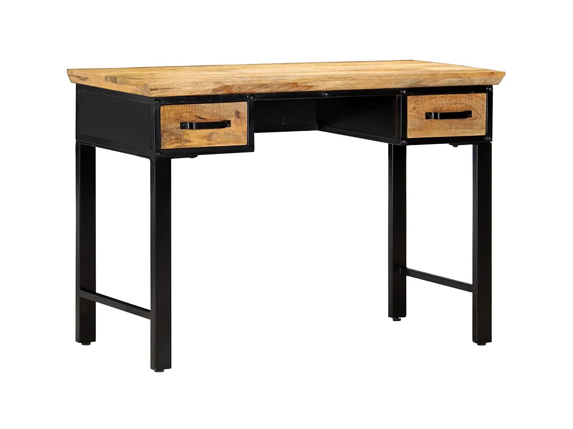 Bureau 110x50x76 cm Bois de manguier massif WVGQ5805