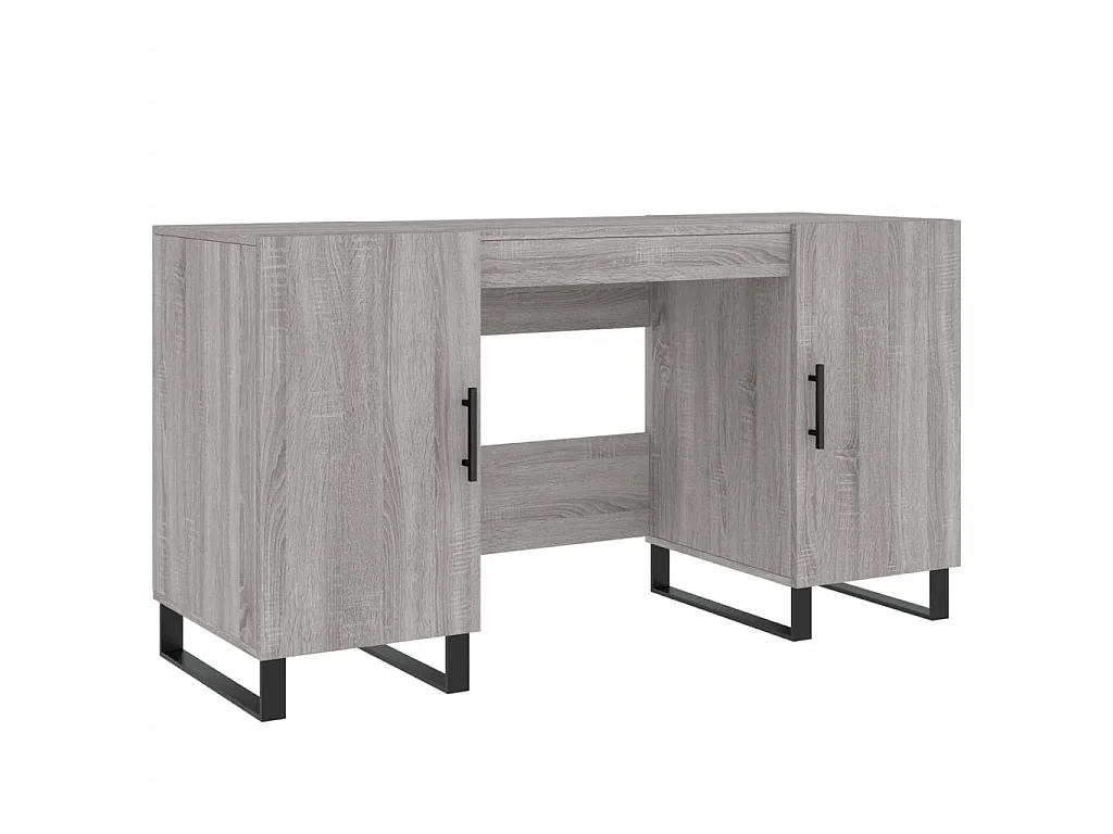 Escritorio madera de ingeniería gris Sonoma 140x50x75 cm ES429400