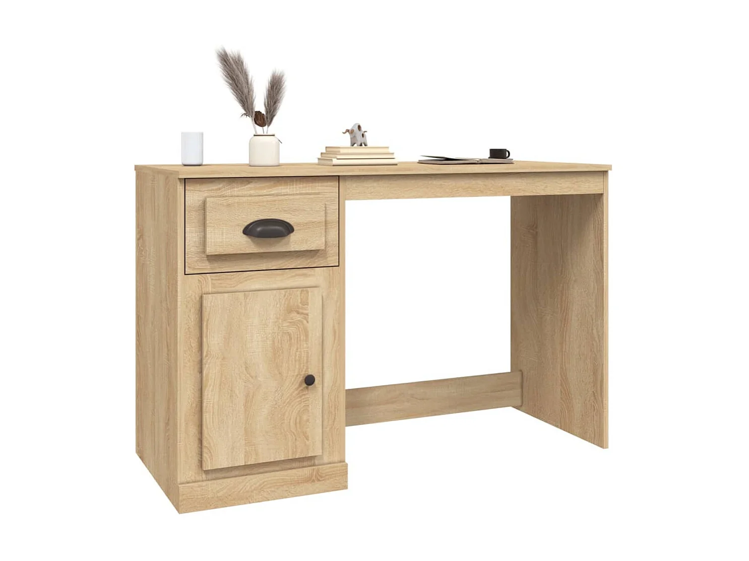 Bureau avec tiroir chêne sonoma 115x50x75 cm bois d'ingénierie WVGQ9584