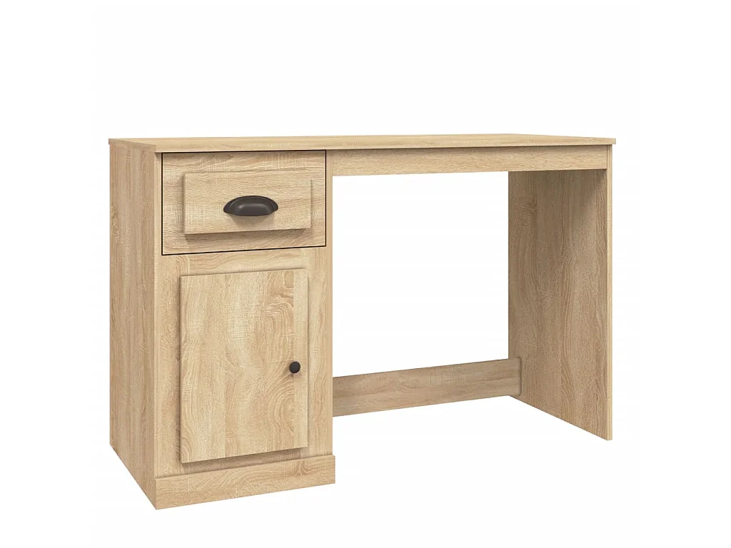Bureau avec tiroir chêne sonoma 115x50x75 cm bois d'ingénierie WVGQ9584