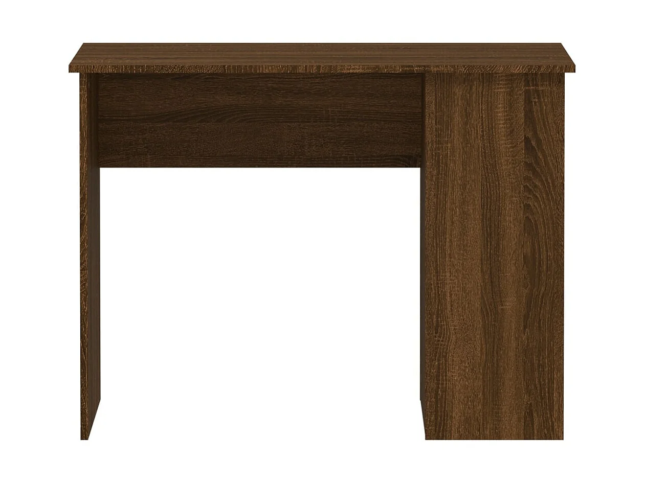 Bureau chêne marron 100x55x75 cm bois d'ingénierie WVGQ1781