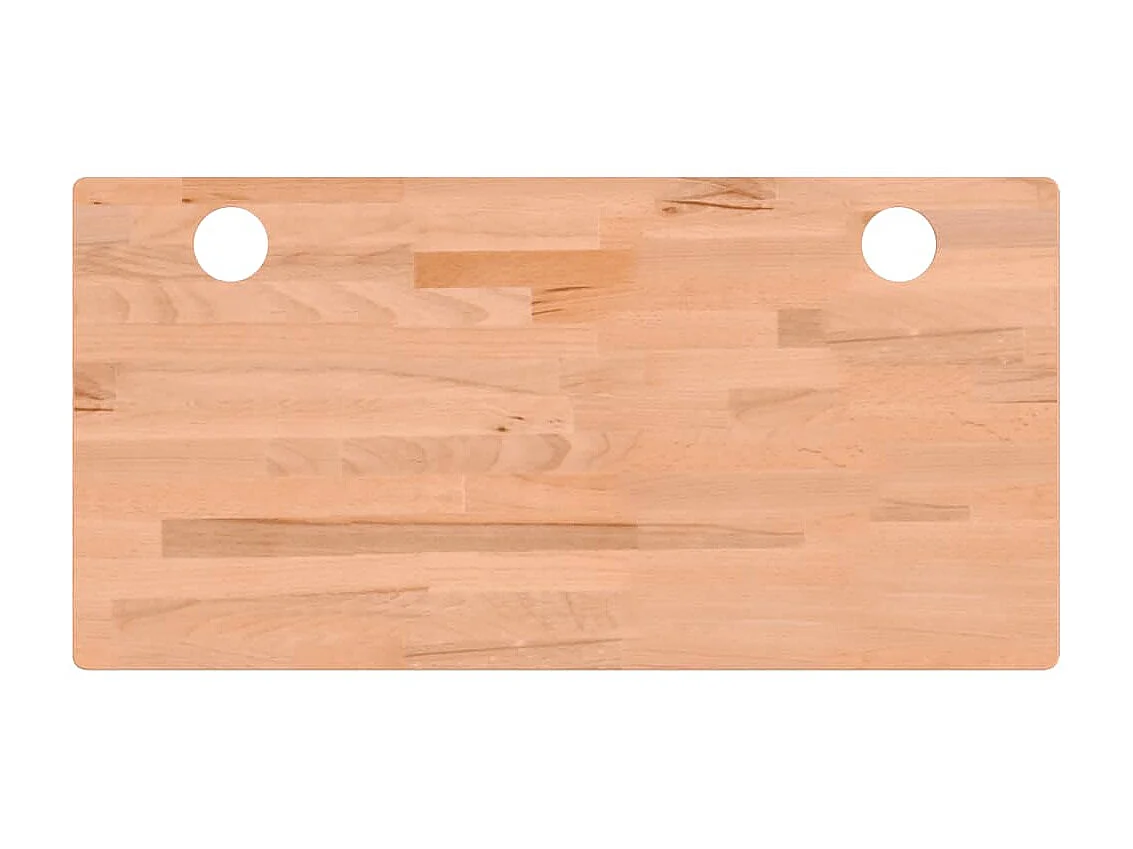 Tablero de escritorio madera maciza de haya 100x50x4 cm ES767509