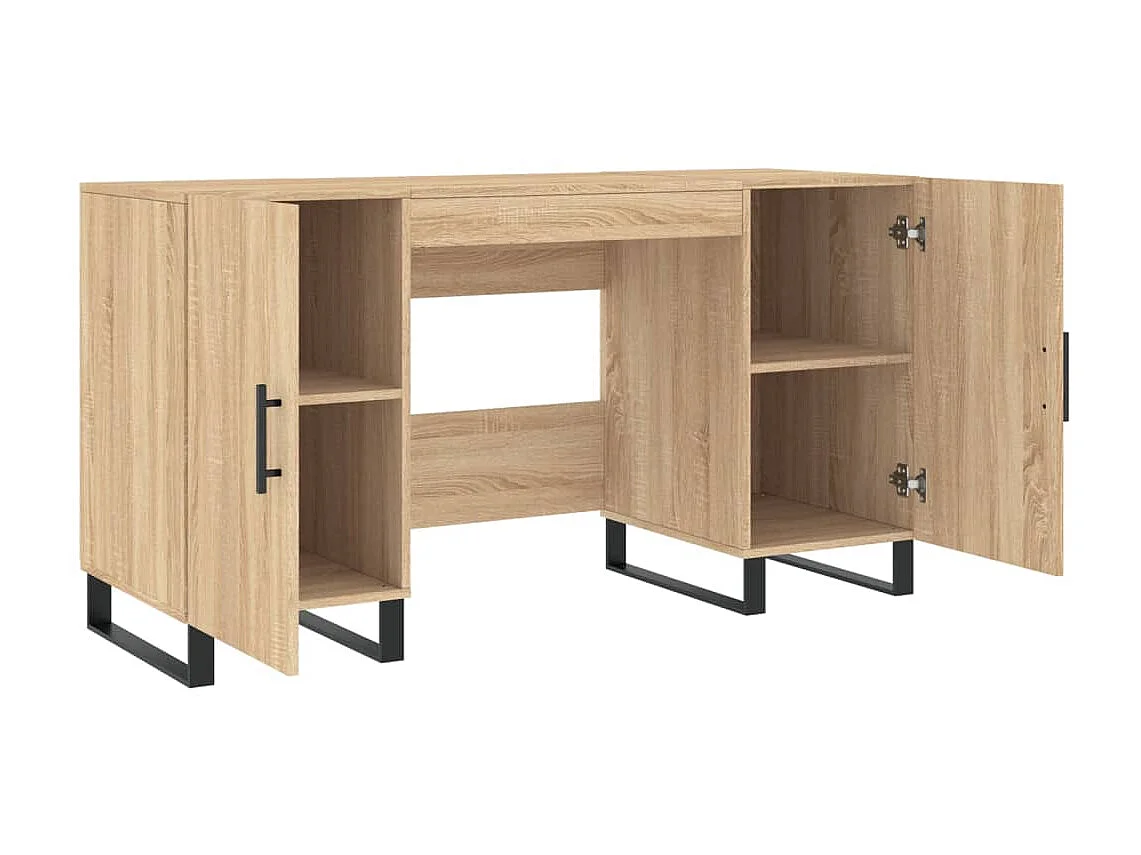 Escritorio madera de ingeniería roble Sonoma 140x50x75 cm ES569621