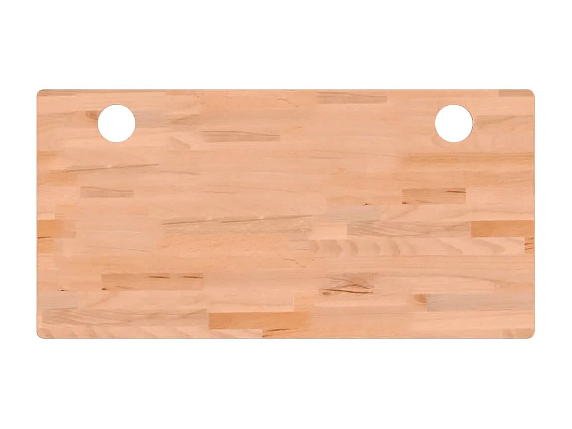 Bureau 110x55x2,5 cm bois massif de hêtre WVGQ3091
