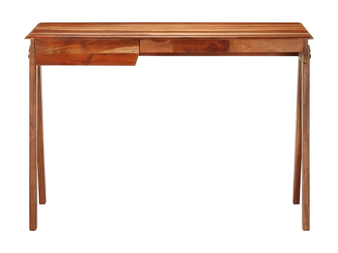 Bureau avec tiroir 110x50x77 cm bois d'acacia massif WVGQ8398