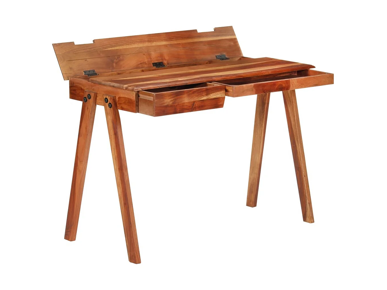 Bureau avec tiroir 110x50x77 cm bois d'acacia massif WVGQ8398
