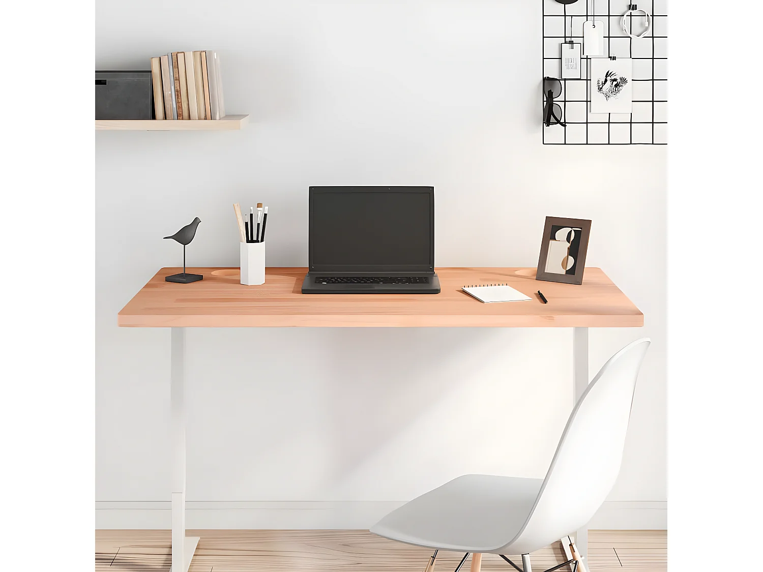 Tampo de secretária 110x60x2,5 cm madeira de faia maciça PT909319