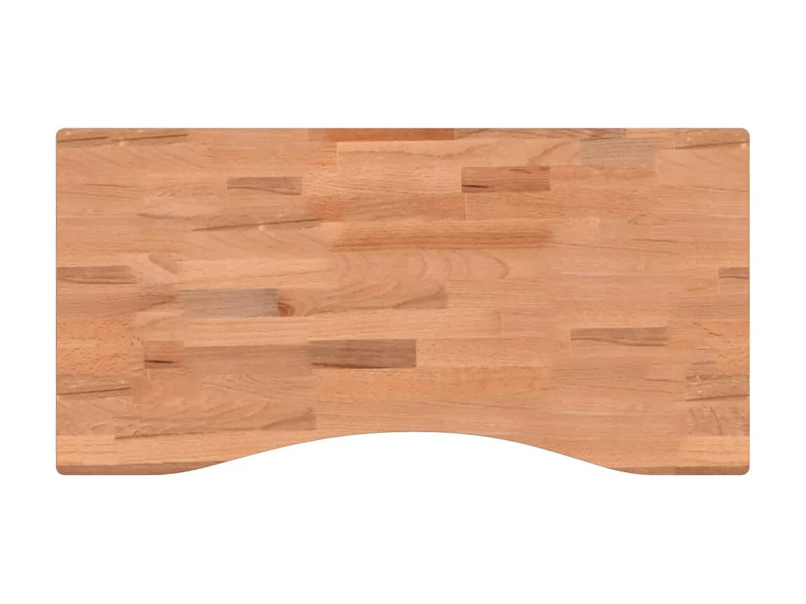 Tampo de secretária 80x(36-40)x4 cm madeira de faia maciça PT161548