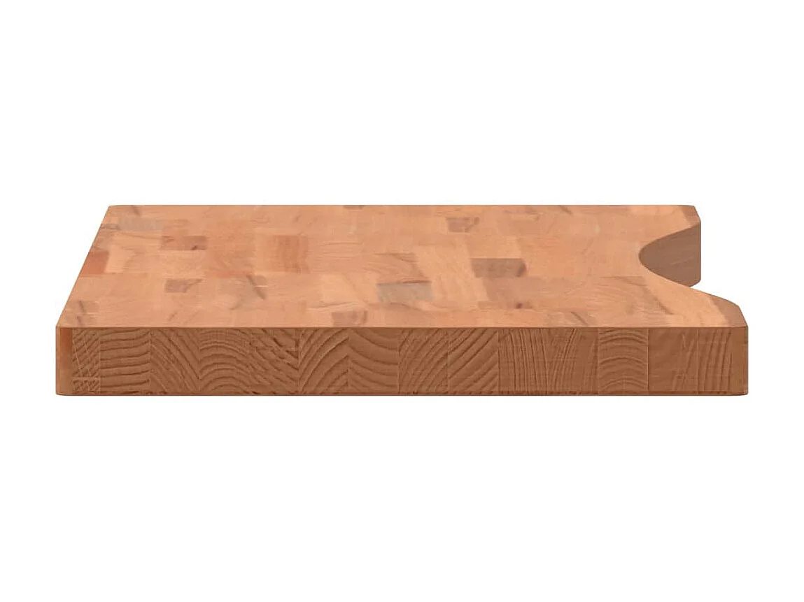 Tampo de secretária 80x(36-40)x4 cm madeira de faia maciça PT161548