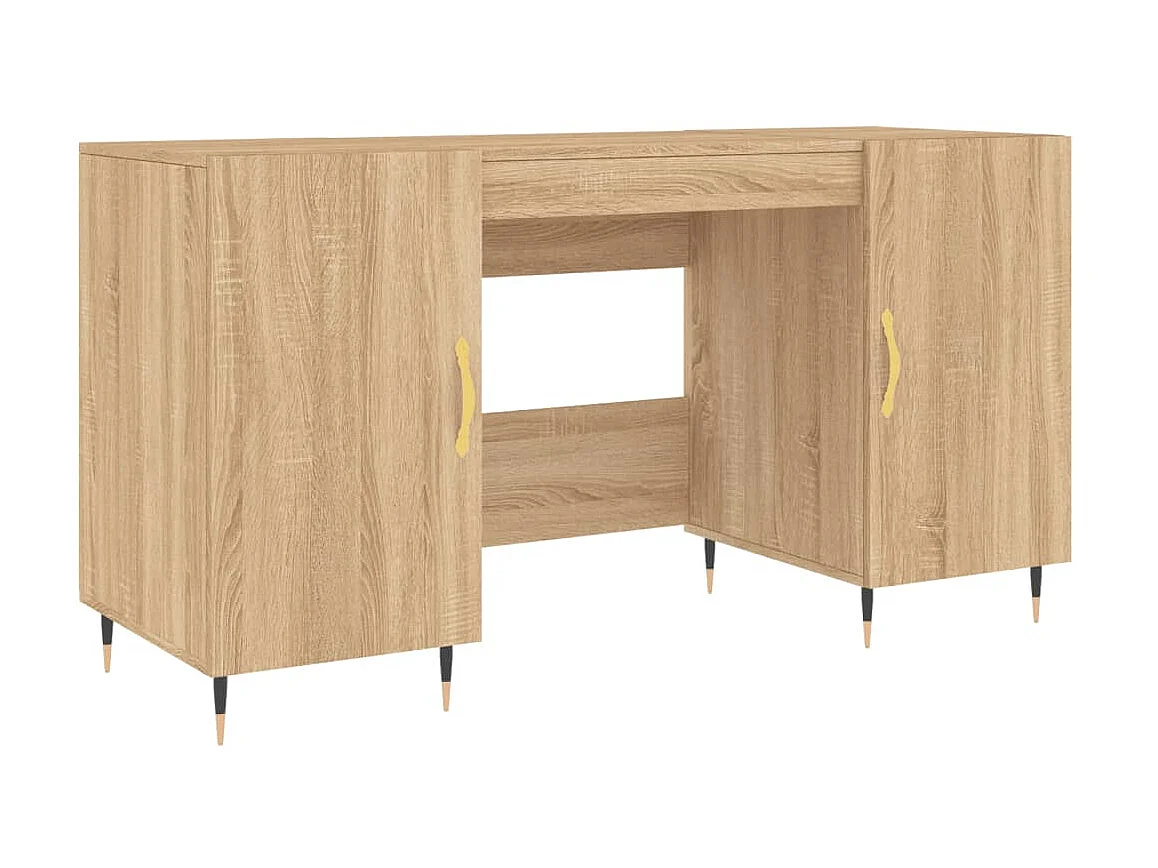 Escritorio madera de ingeniería roble Sonoma 140x50x75 cm ES507766