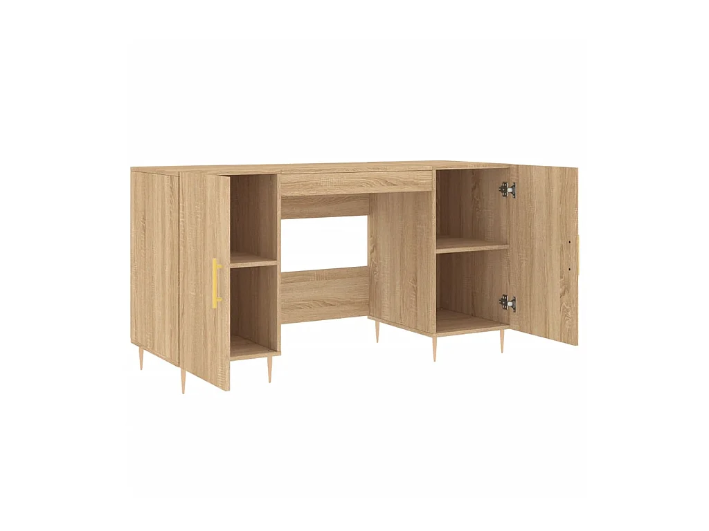 Escritorio madera de ingeniería roble Sonoma 140x50x75 cm ES488332