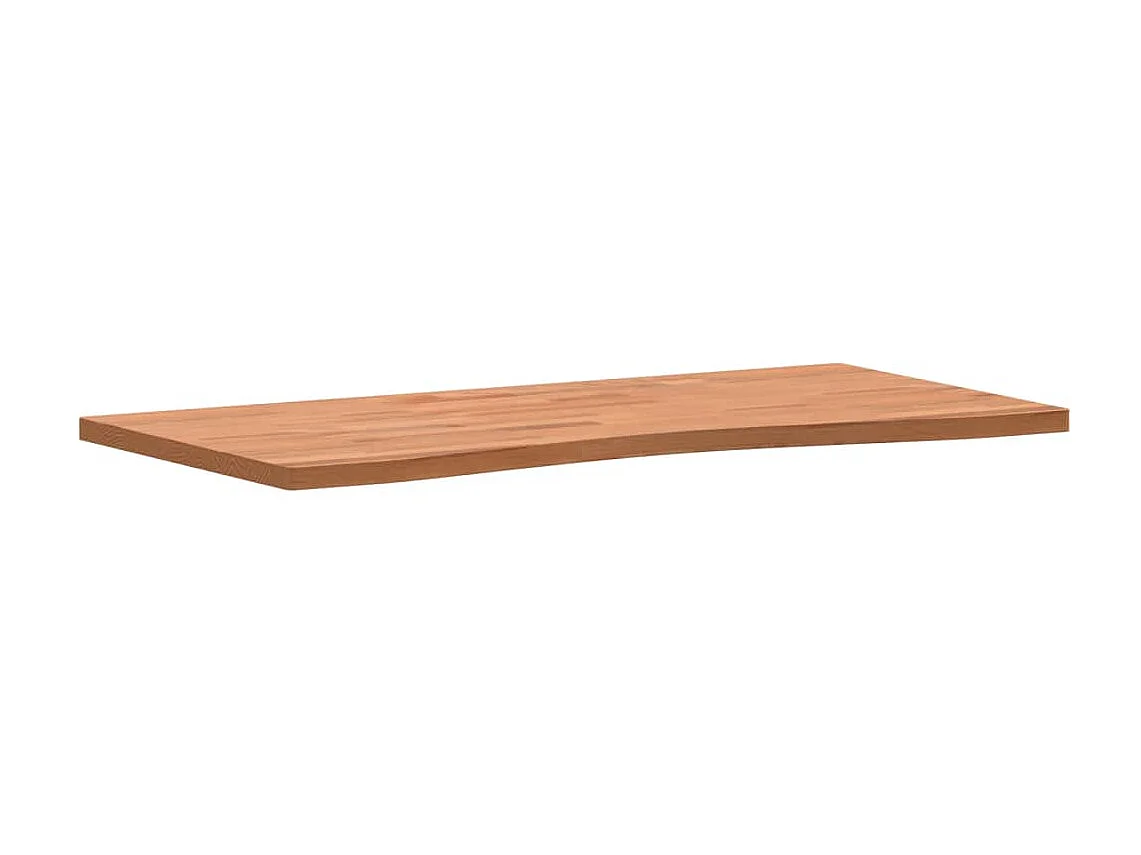 Tablero de escritorio madera maciza de haya 100x(45-50)x2,5 cm ES915364