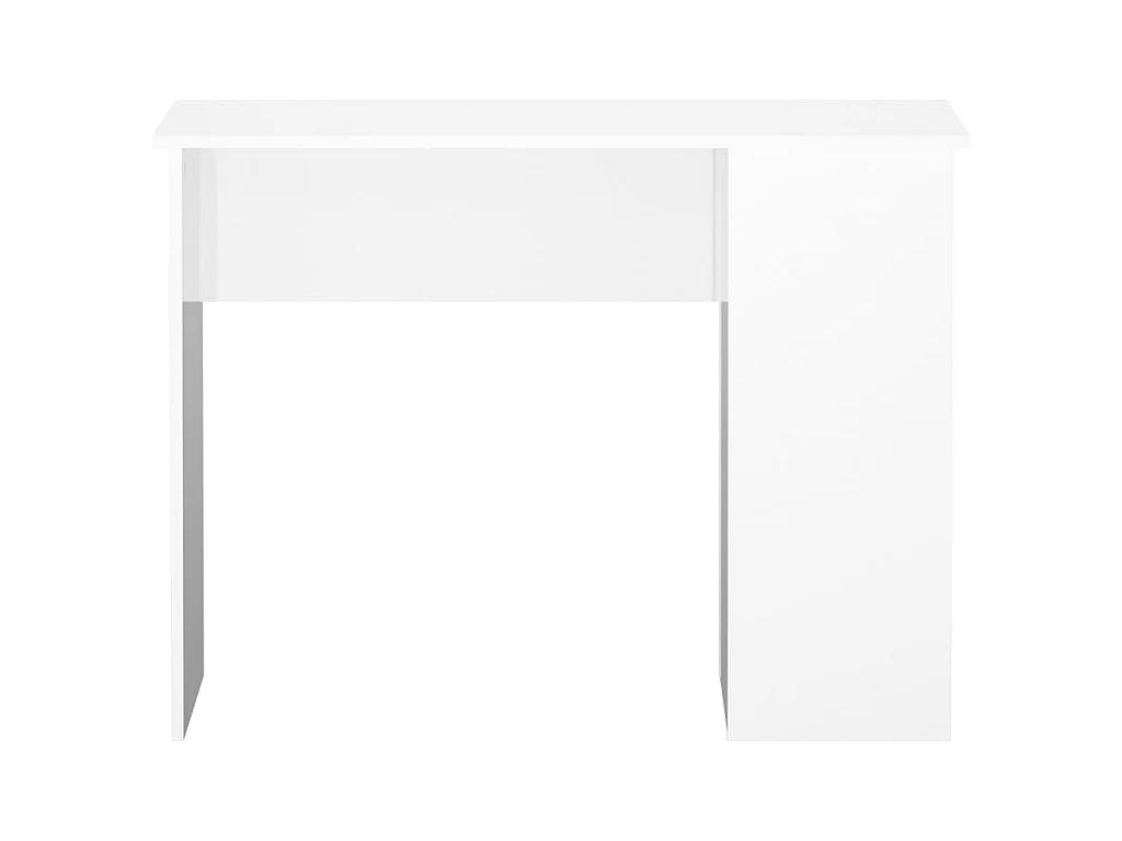 Bureau Blanc brillant 100x55x75 cm Bois d'ingénierie WVGQ6991