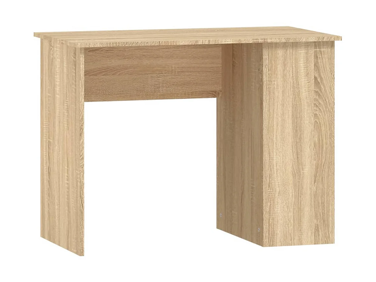 Bureau chêne sonoma 100x55x75 cm bois d'ingénierie WVGQ5617