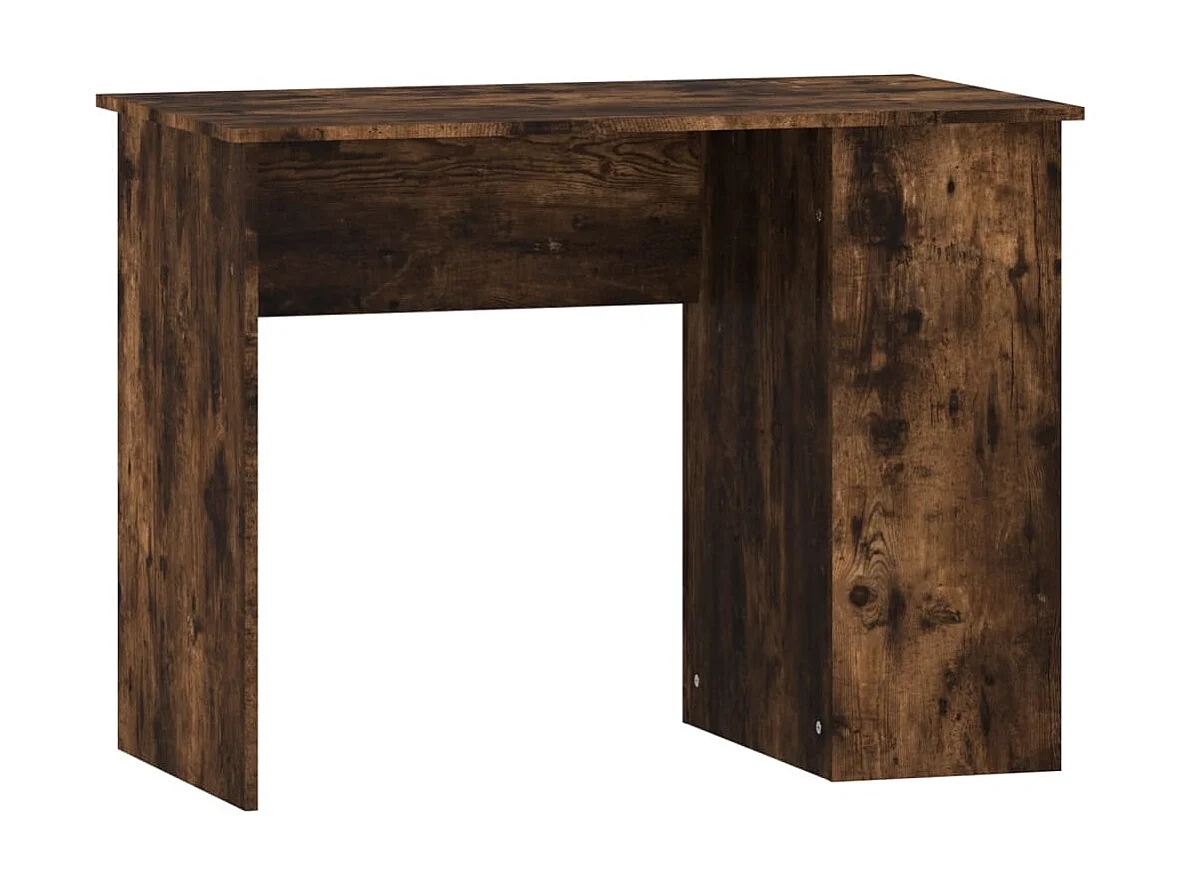 Bureau d'Ordinateur chêne fumé 100x55x75 cm bois d'ingénierie PEWV41731