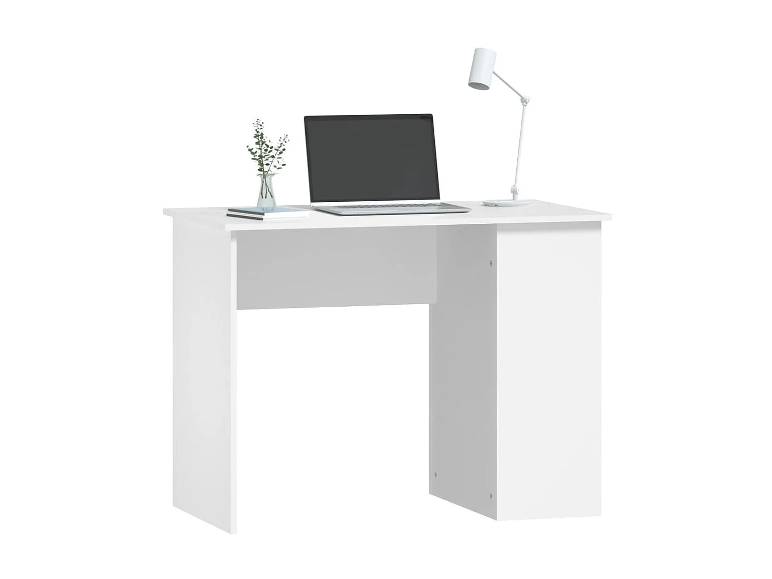 Bureau Blanc 100x55x75 cm Bois d'ingénierie WVGQ3119