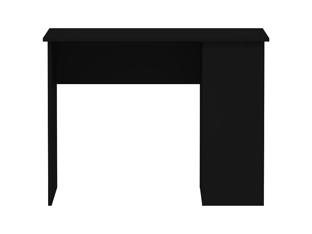 Bureau 100x55x75 cm bewerkt hout zwart NL599366