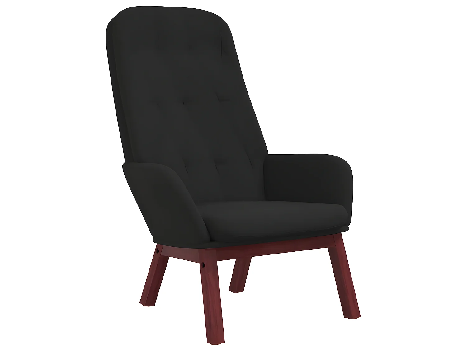 Chaise de relaxation Noir Velours SEF83048