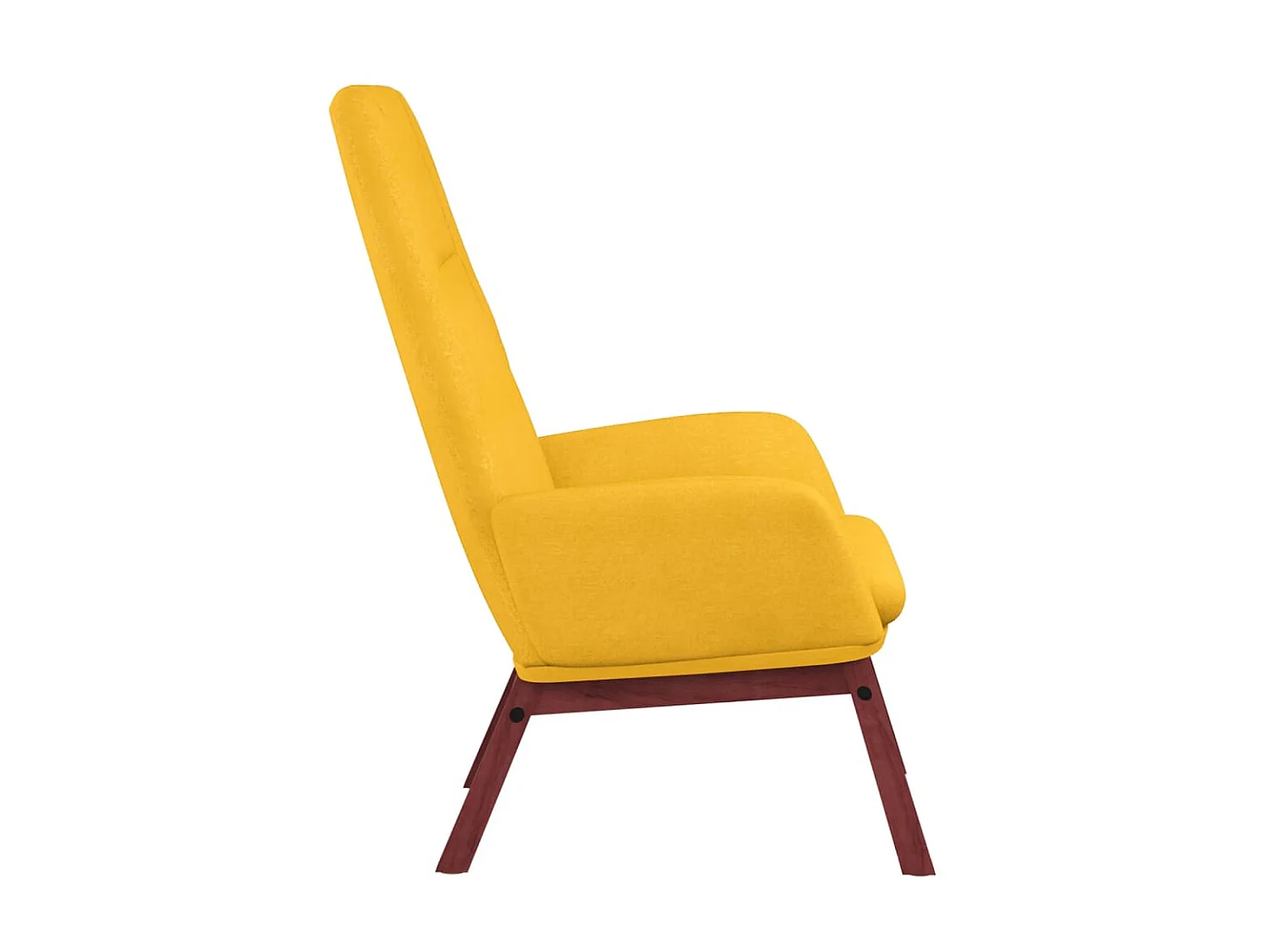 Chaise de relaxation Jaune moutarde Tissu SEF38472