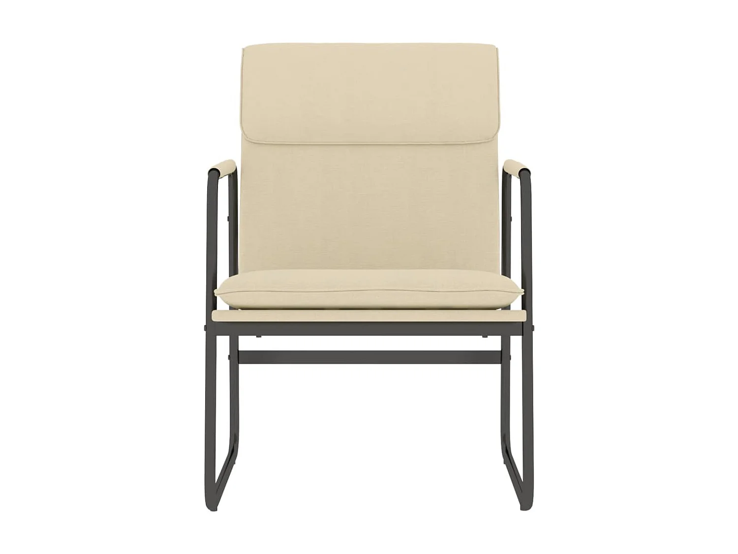 Cadeira lounge 55x64x80 cm tecido cor creme PT734270