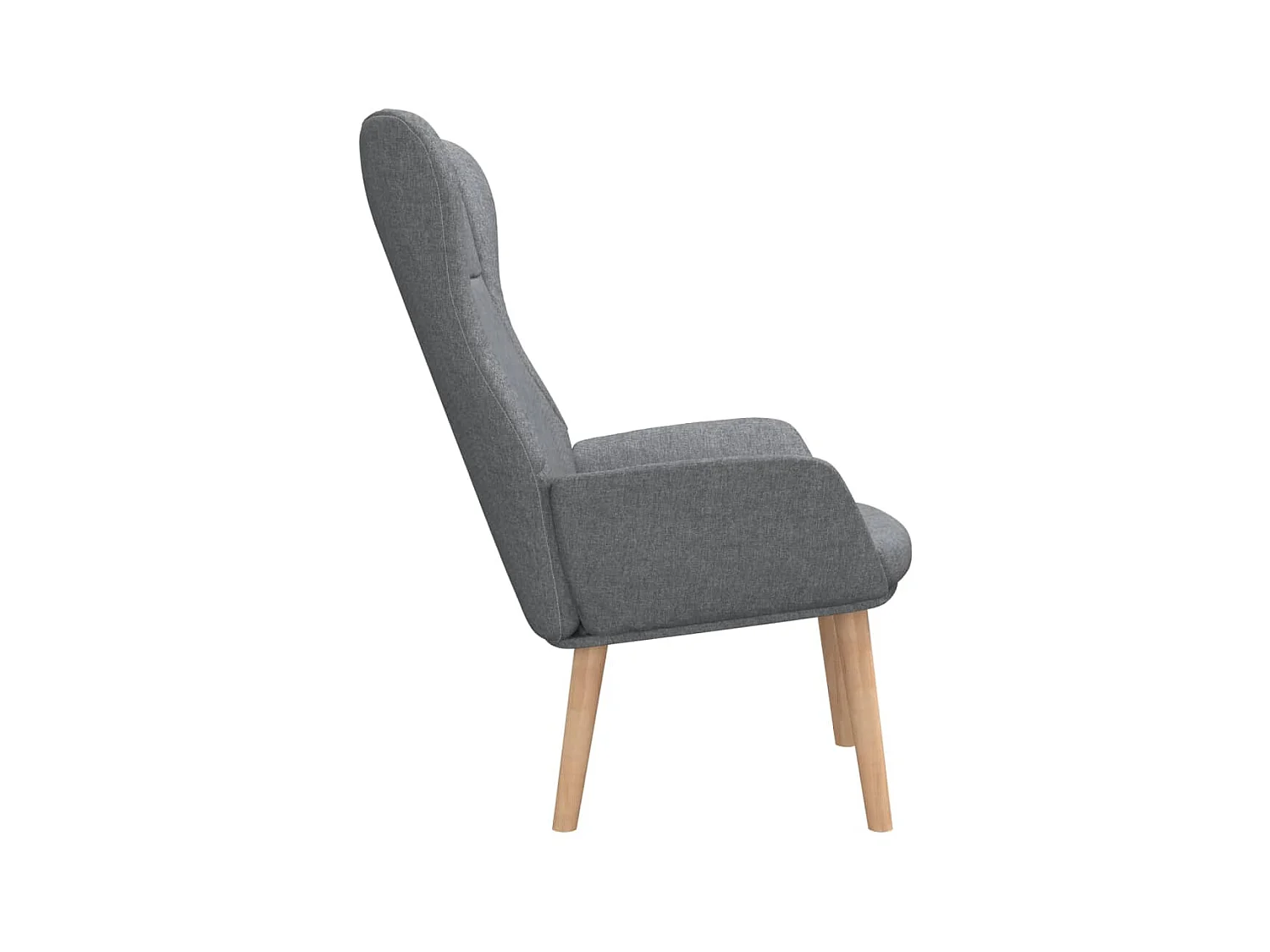 Relaxstoel stof lichtgrijs NL443586