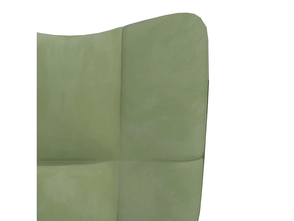 Chaise de relaxation Vert clair Velours SEF84866