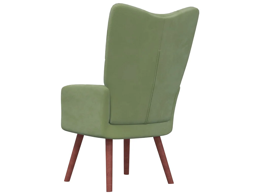 Sillón de relax de terciopelo verde claro ES97084